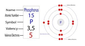 How many valence electrons does phosphorus(P) have?